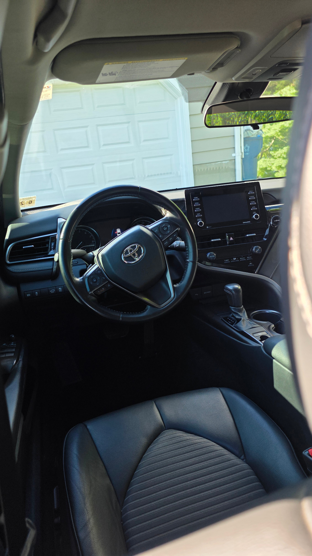 Front cabin view with clean glass and trim