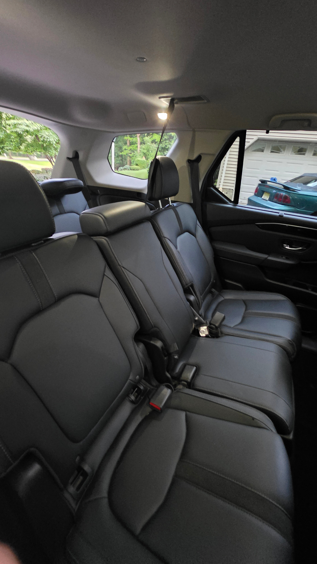 Second and third row SUV seating cleaned and conditioned